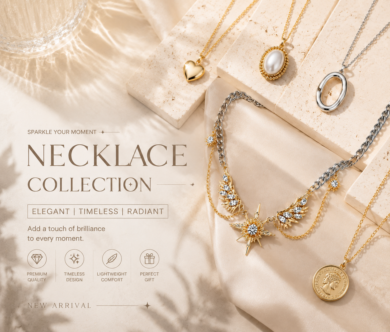 Exquisite necklace with an understated luxury aesthetic
